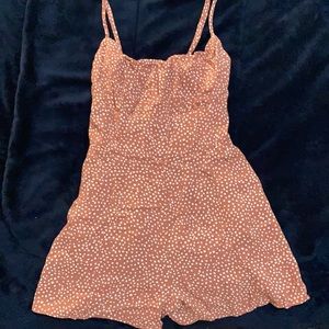 Abercrombie and Fitch coral romper, size xxs petite